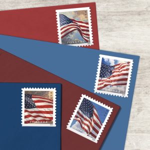 yjdfgdbdgfbsnbgsdnfvbbfgvg 2024 US Flags Forever Stamps